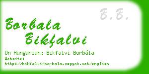 borbala bikfalvi business card