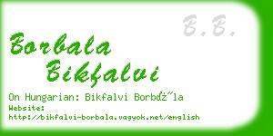 borbala bikfalvi business card